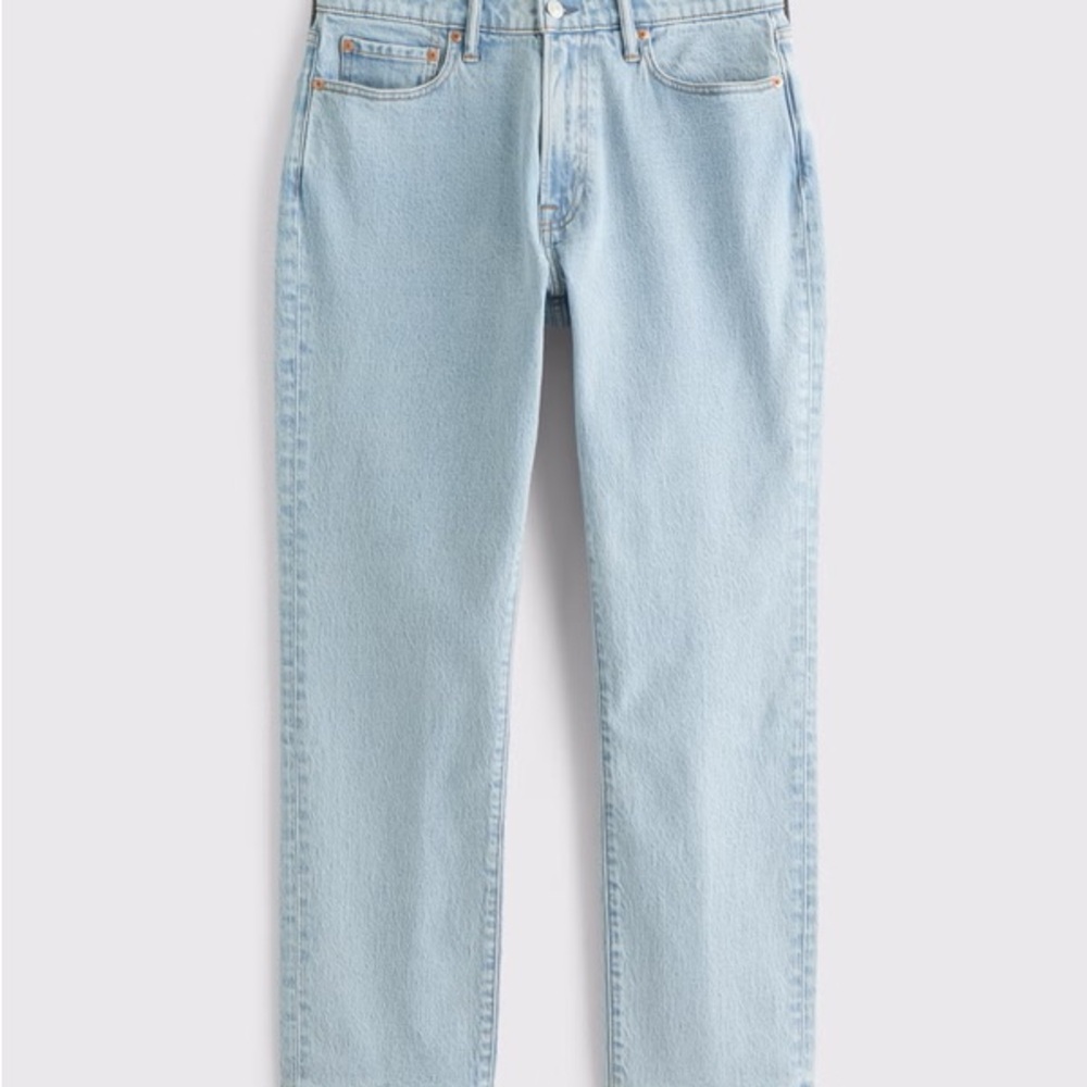 Abercrombie & Fitch Men's Light Blue Straight Jeans 30w32l